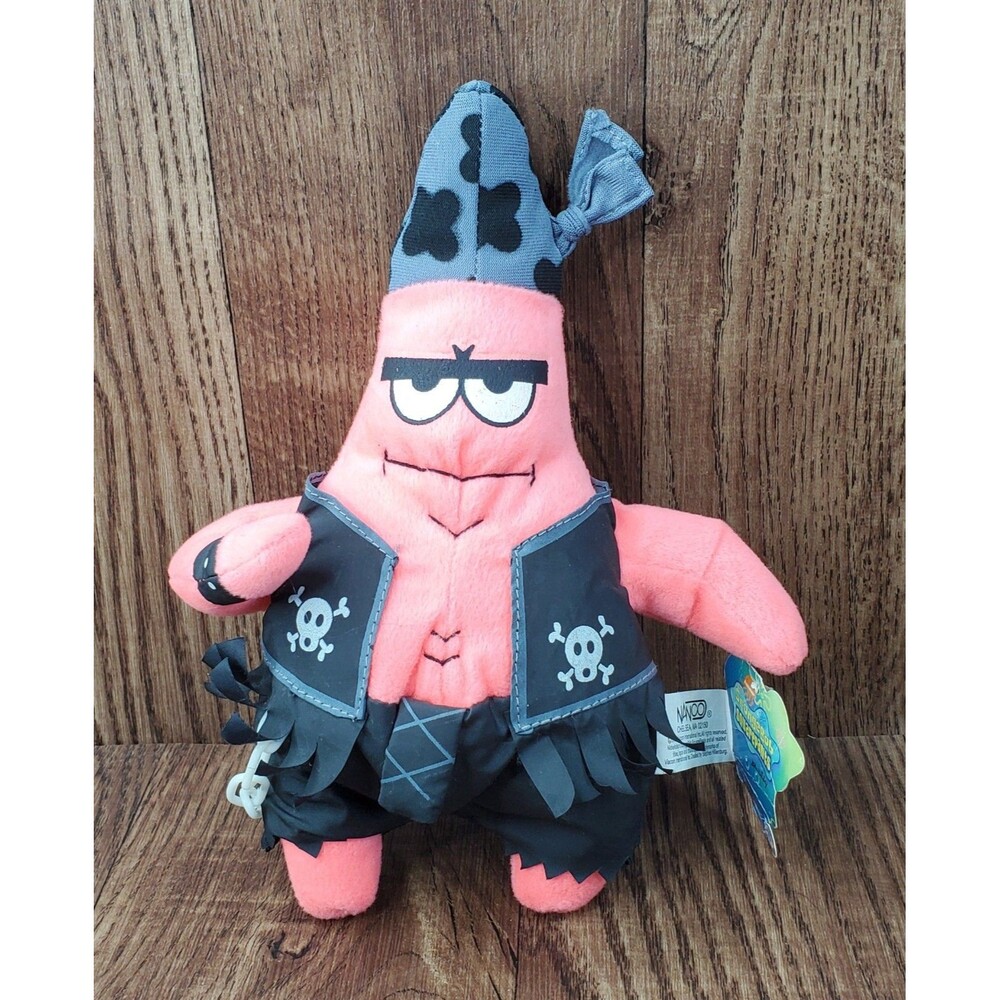 Patrick Star Pirate 10" Plush SpongeBob SquarePants Nanco 2004 with Tags
